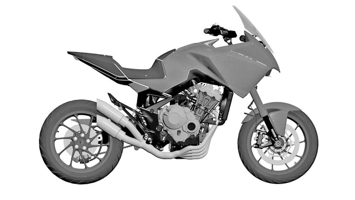 Honda CBX4 concept patent render
